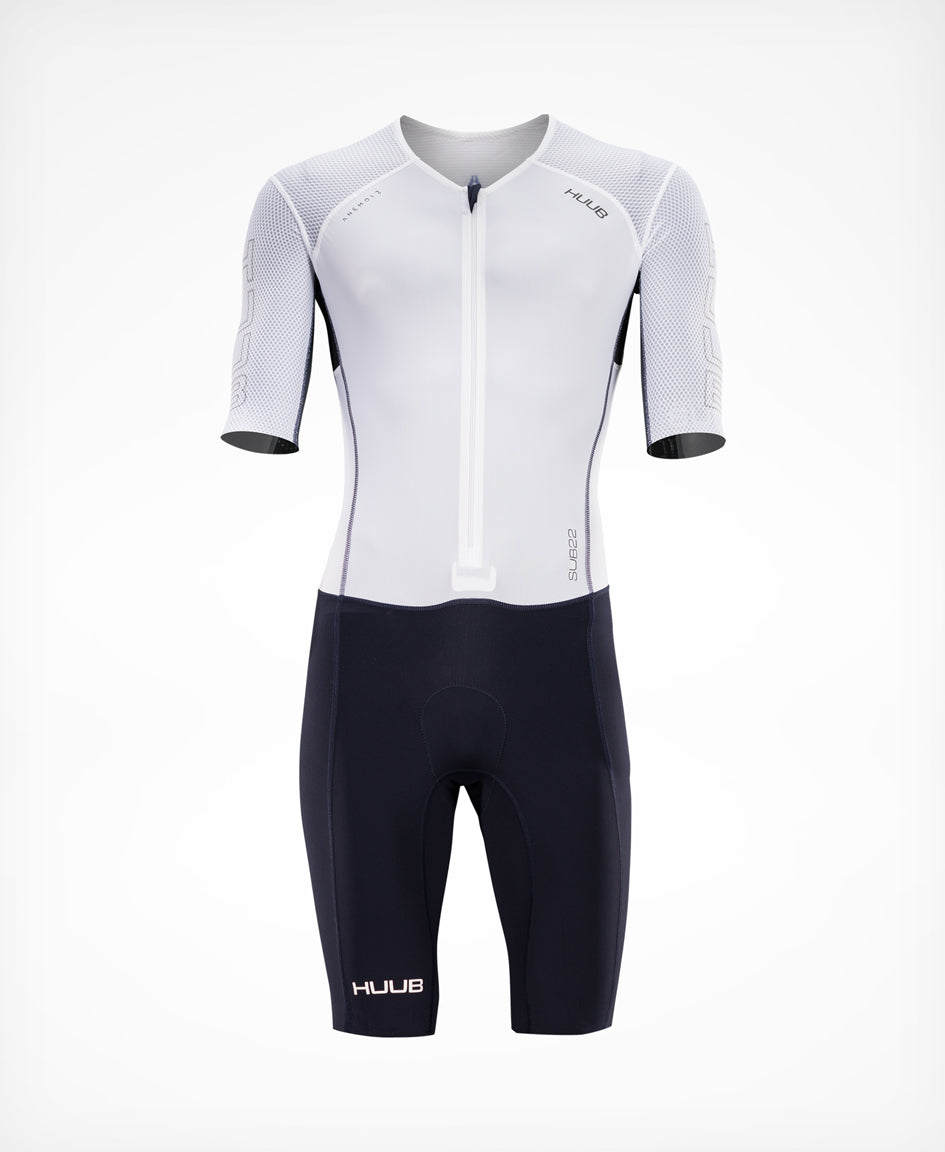 HUUB Anemoi 2 Tri Suit, SUB22 and 22PLUS – optimal aerodynamic fabrics for your race speed.