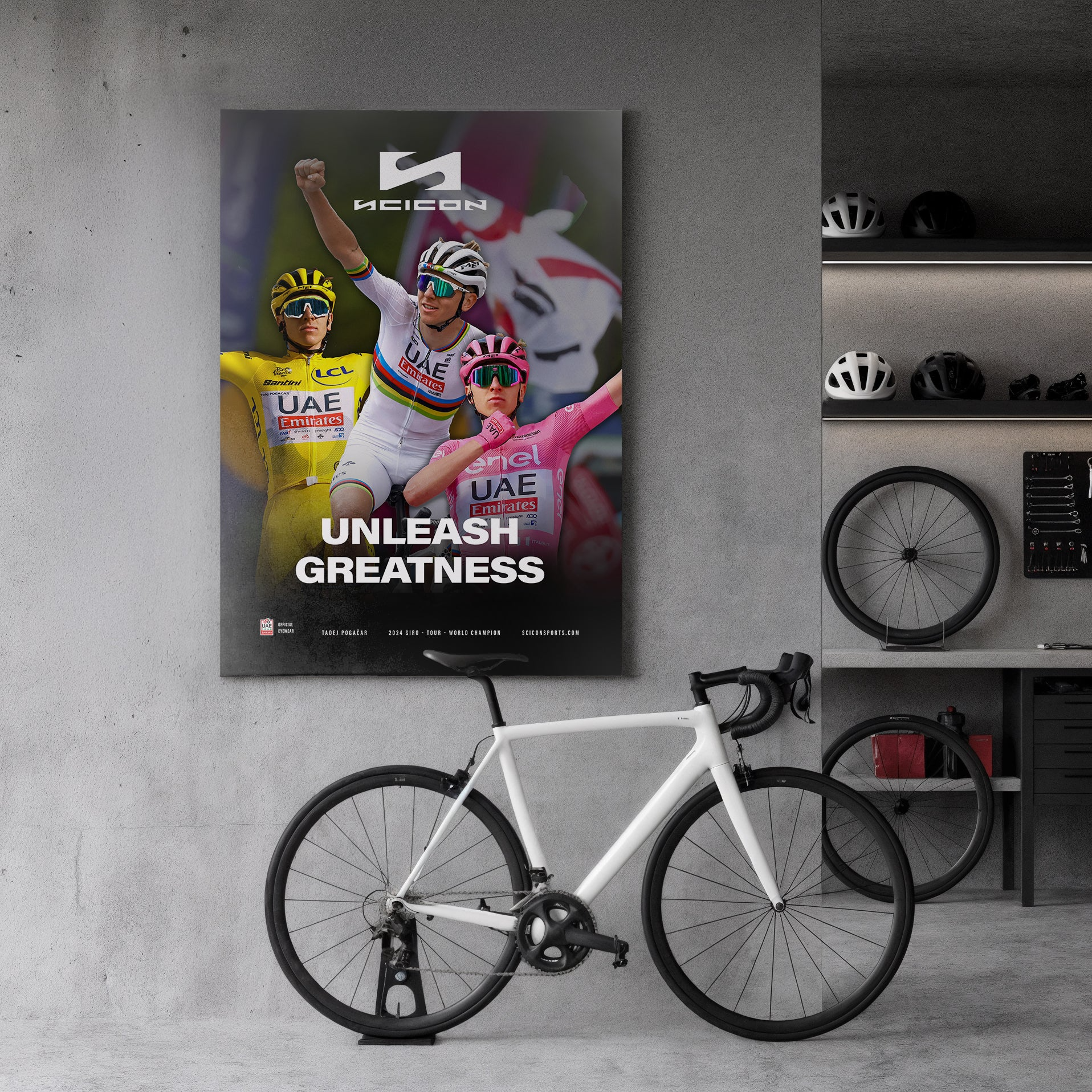 Pogačar Fabric Banner – Limited Edition Champion Series