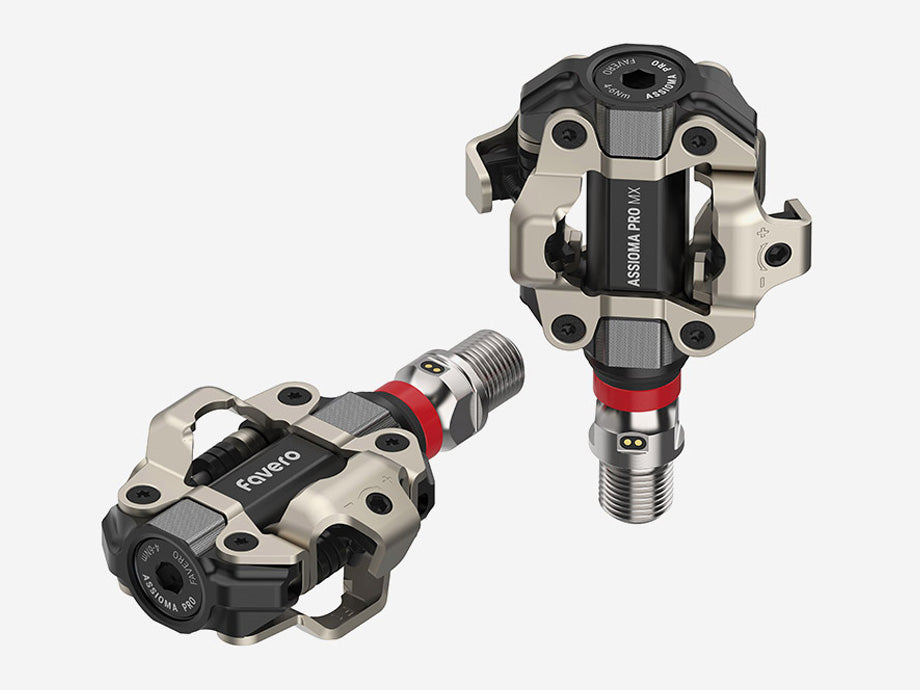 Assioma PRO MX Power Meter Pedals – MTB, gravel, CX, SPD compatible, podless spindle, dual/single sided power