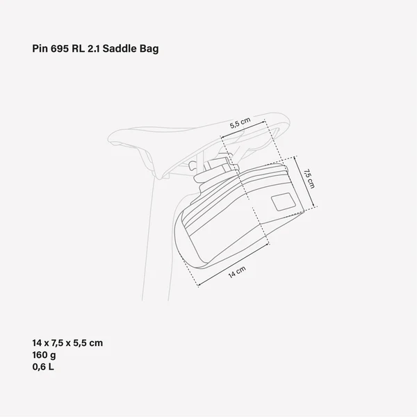 PIN 695 RL 2.1 Cycling Saddle Bag