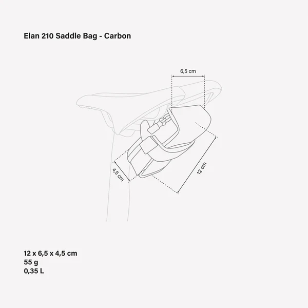 Elan 210 Compact Carbon Saddle Bag
