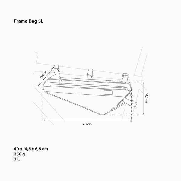 3L Bike Frame Bag