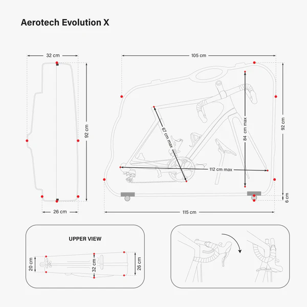 Aerotech Evolution X TSA Bike Travel Case
