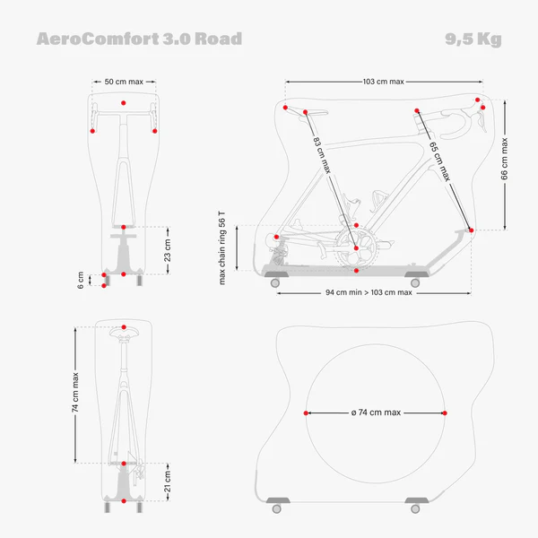 Aerocomfort 3.0 Road Bicycle Travel Bag