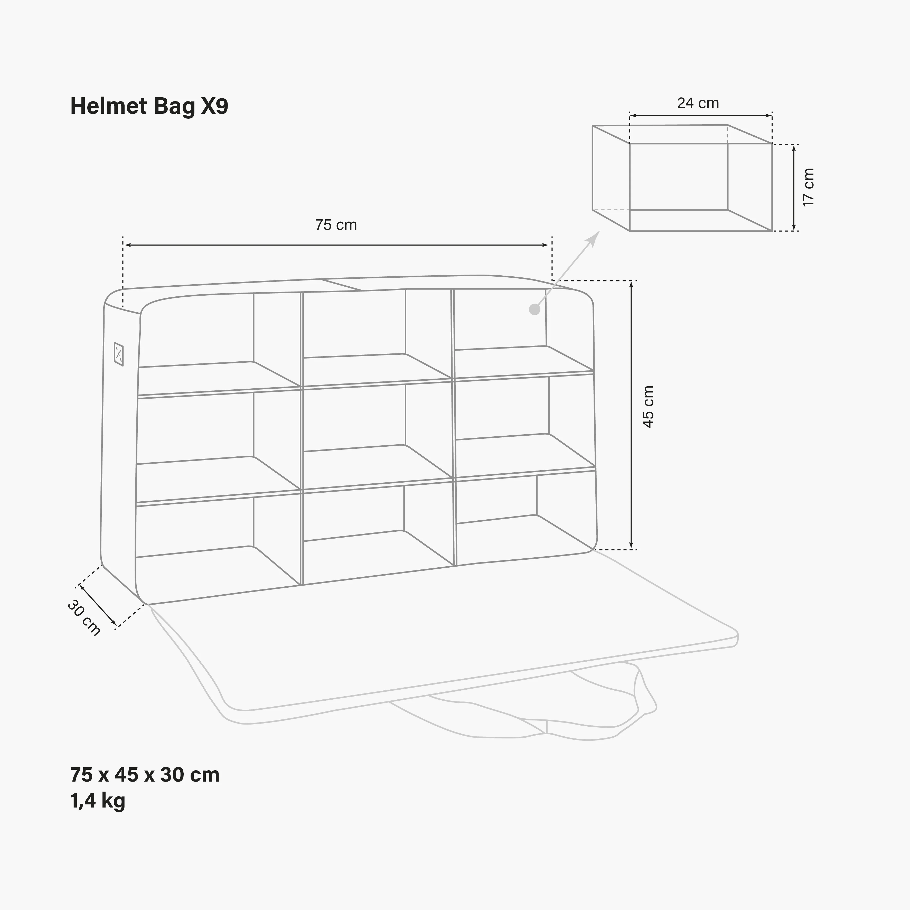 Cycling Helmet Bag 9X