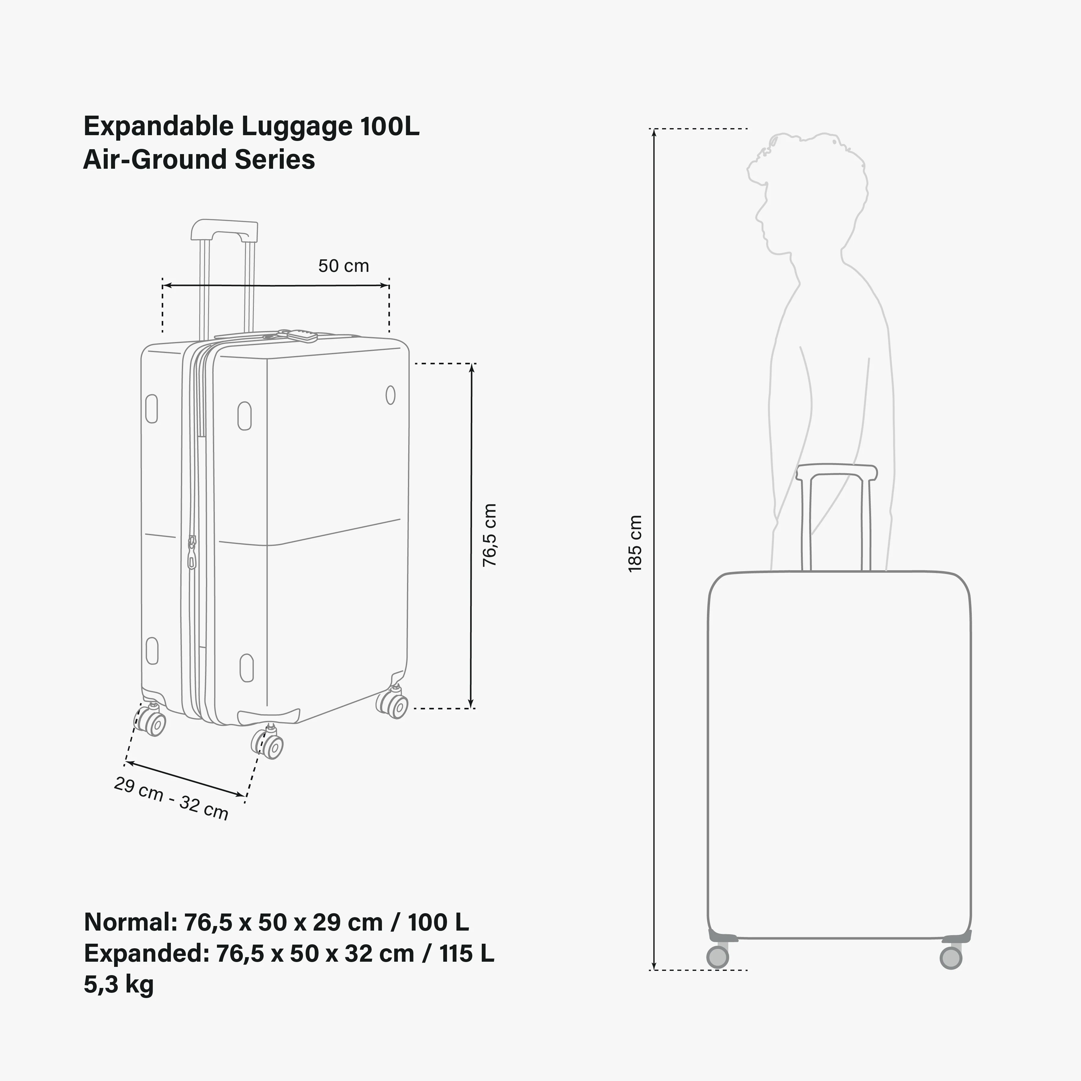 Expandable 100L Trolley