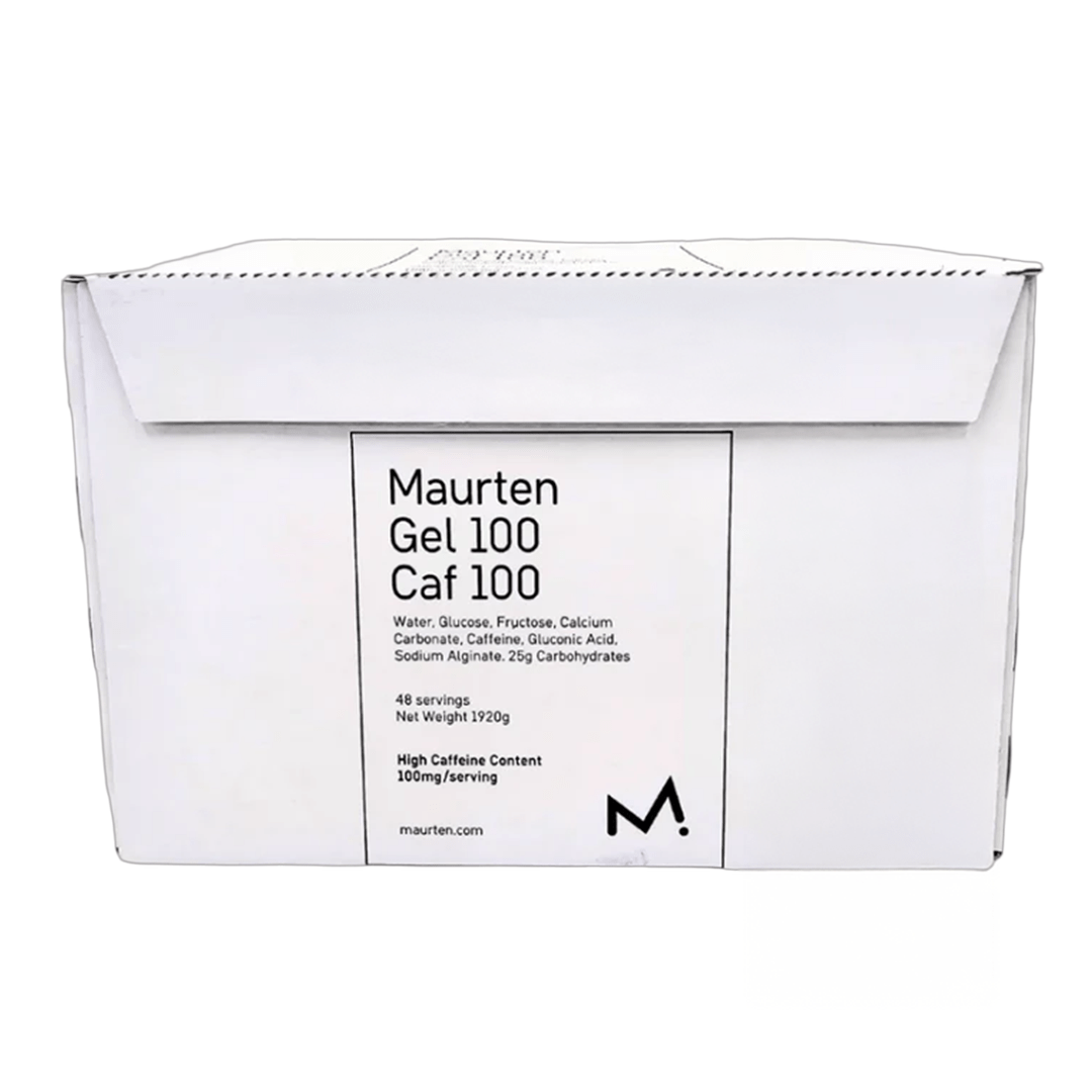 Maurten Gel 100 Caf 100 - Gel energetico idrogel alla caffeina, 25 g di carboidrati, 100 mg di caffeina